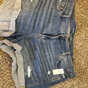 Old Navy Women's Blue Boyfriend Denim Shorts